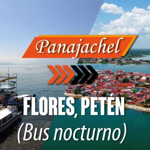 Shuttle from Panajachel (Lake Atitlán) to Flores, Petén – Turistic Class Bus